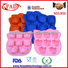 8-Cavity Silicone Green Hello Kitty soap mole Set